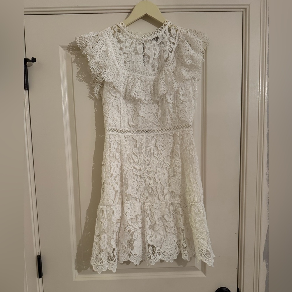 Adelyn Rae Ivory Lace Dress - Picture 4 of 6